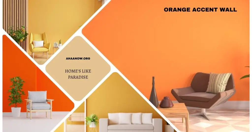 orange accent wall 