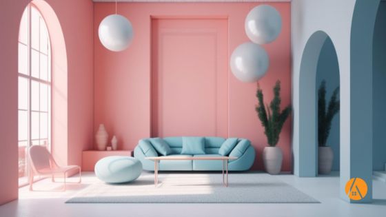 habitaciones color rosa pastel - Elevating the Living Room Aesthetics